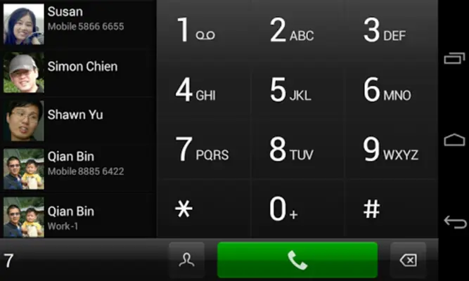 exDialer Dark Theme android App screenshot 0