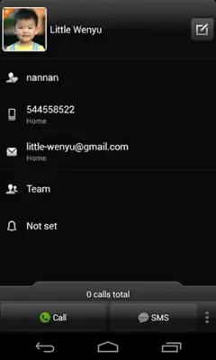 exDialer Dark Theme android App screenshot 1