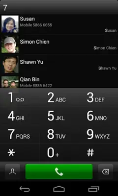 exDialer Dark Theme android App screenshot 3